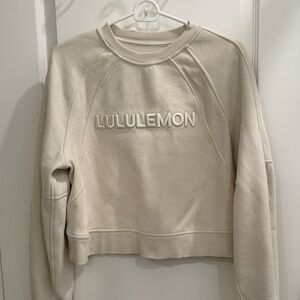 lululemon athletica Cream Crew Neck Sweater